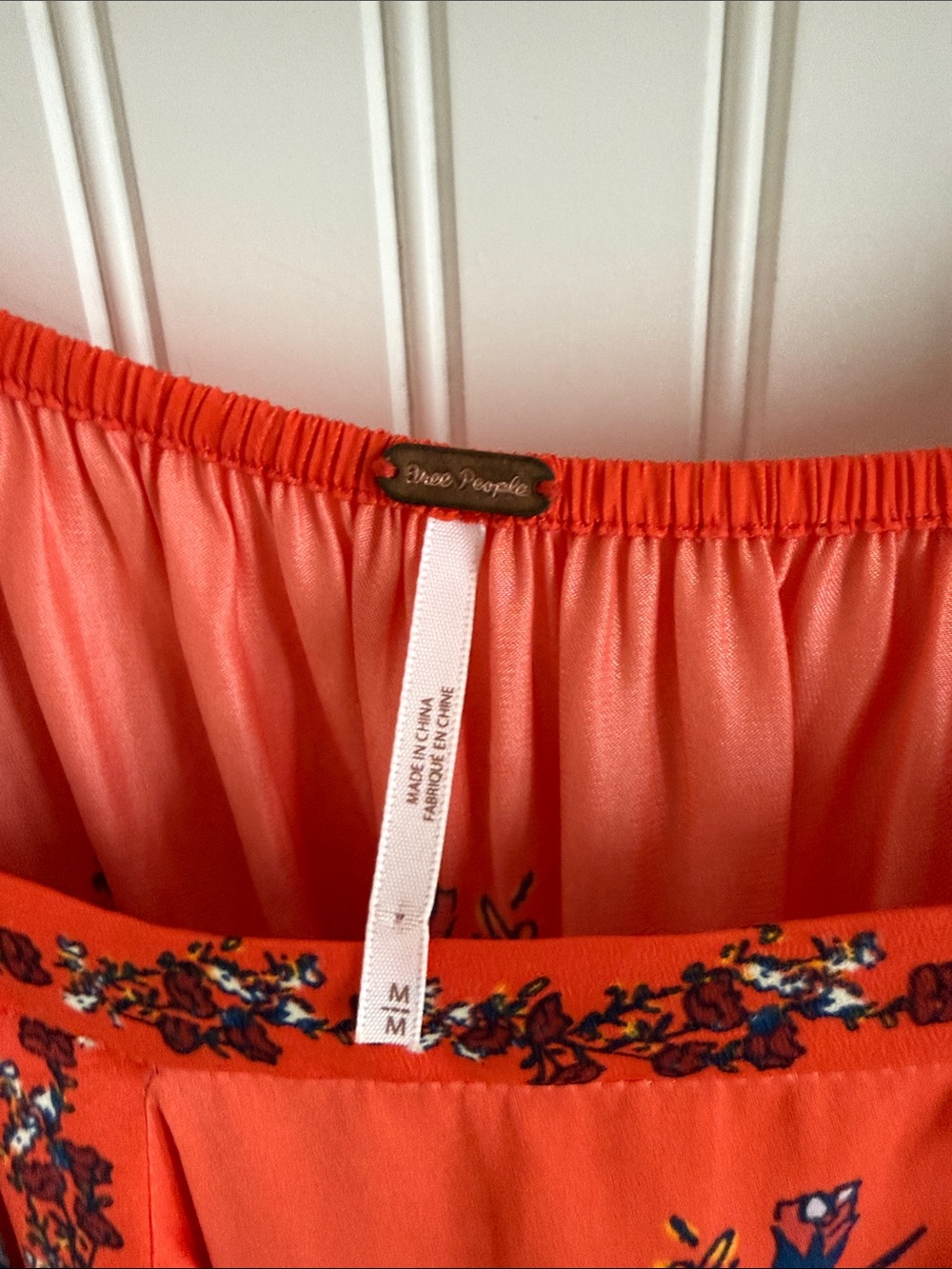 Free People “Positano Printed Blouse” (Red) - Picture 4 of 7